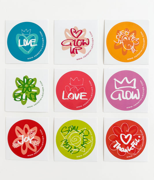 Circle Art.Stickers | Edition "Glow" - Kerstin Leicher ART